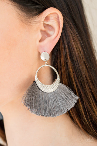 Paparazzi Spartan Spirit Silver Earrings