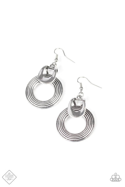 Rustic Retreat Silver Earrings - February 2020 Simply Santa Fe Fashion Fix