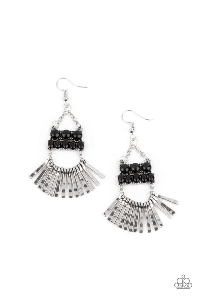 A FLARE For Fierceness Black Earrings