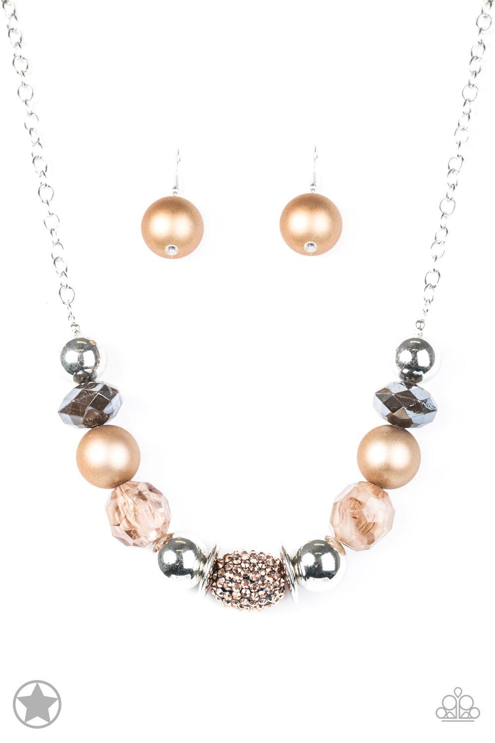 A Warm Welcome Brown Necklace - Nothin' But Jewelry by Mz. Netta