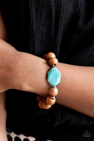 Abundantly Artisan Blue Bracelet - June 2021 Simply Santa Fe Fashion Fix Set