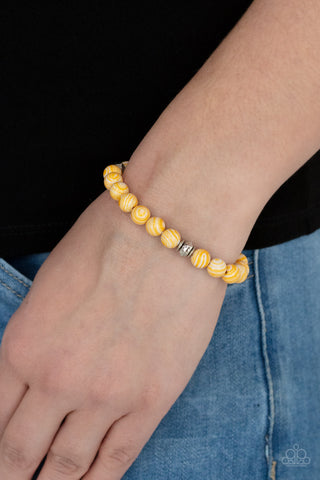 Paparazzi Awakened Yellow Bracelet