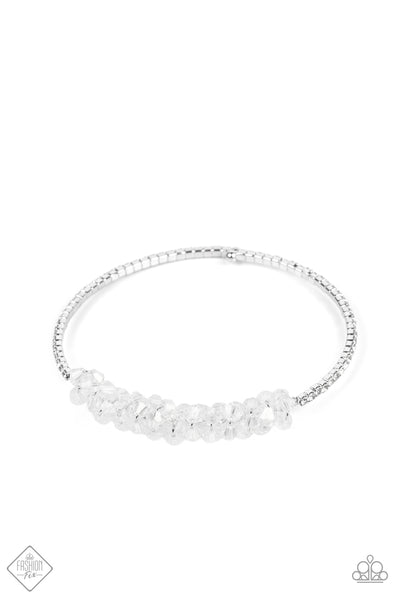 BAUBLY Personality White Bracelet - August 2022 Fiercely 5th Avenue