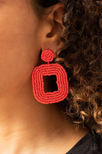 Beaded Bella Red Earrings - Nothin' But Jewelry by Mz. Netta
