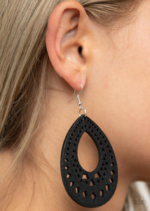 Belize Beauty Black Earrings - Nothin' But Jewelry by Mz. Netta