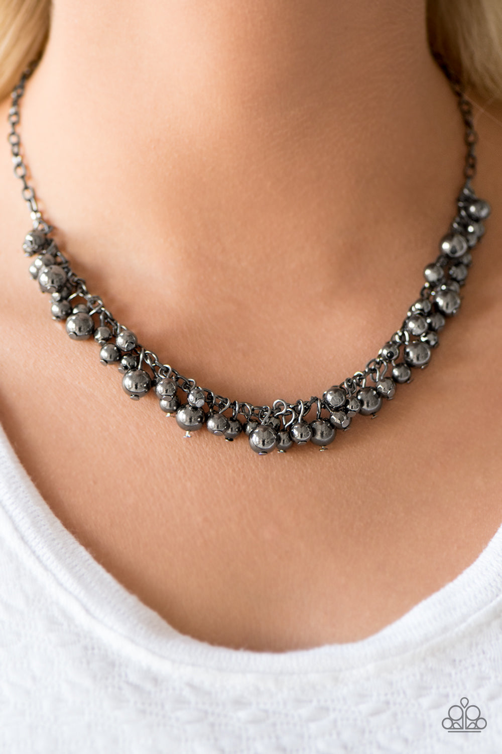 Belle Of The Ball Black Necklace/She's A Baller Black Bracelet