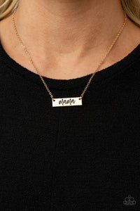 Blessed Mama Gold Necklace