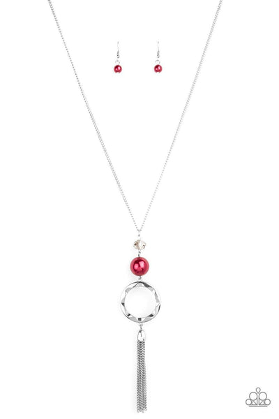 Paparazzi Bold Balancing Act Red Necklace