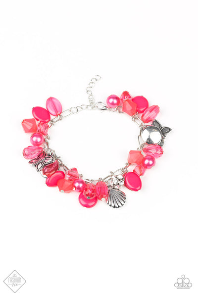 Buzzing Beauty Queen Pink Bracelet - February 2020 Glimpses of Malibu Fashion Fix