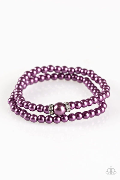 Paparazzi Cambridge Chic Purple Bracelet