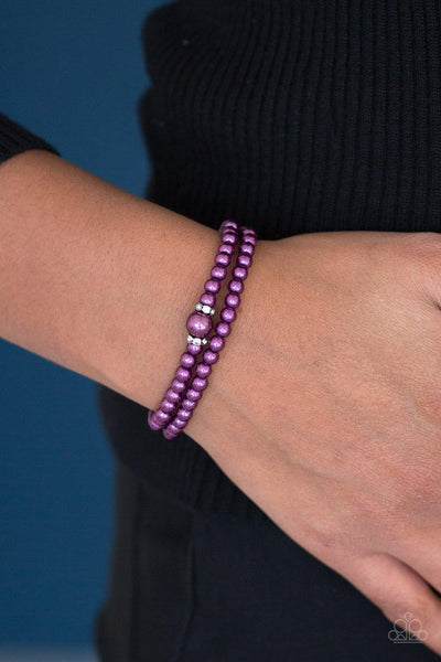 Paparazzi Cambridge Chic Purple Bracelet