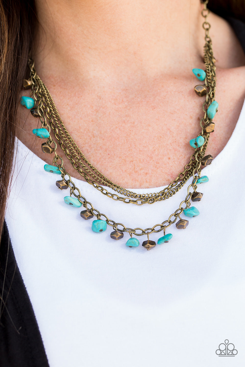 Colorful Cliffs Brass Bracelet