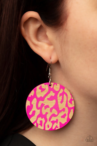 Catwalk Safari Pink Earrings
