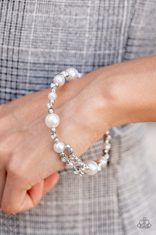 Chicly Celebrity White Bracelet - October 2021 Fiercely 5th Avenue Fashion Fix Set