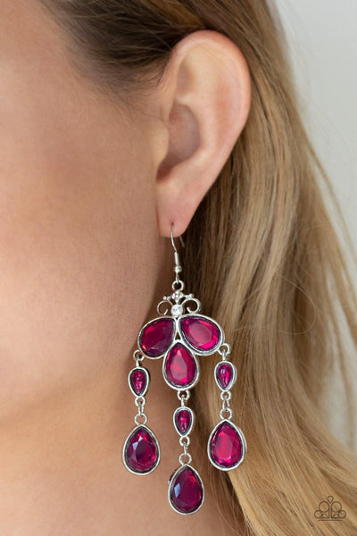 Clear The HEIR Purple Earrings - Nothin' But Jewelry by Mz. Netta