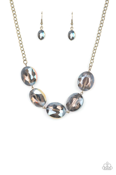 Paparazzi Accessories Cosmic Closeup Brass Necklace