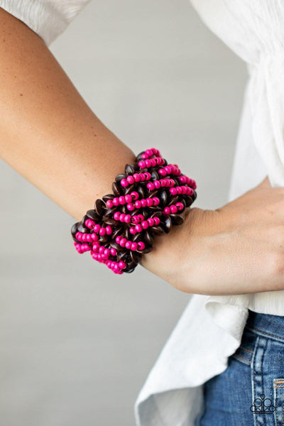 Paparazzi Accessories Cozy in Cozumel Pink Bracelet