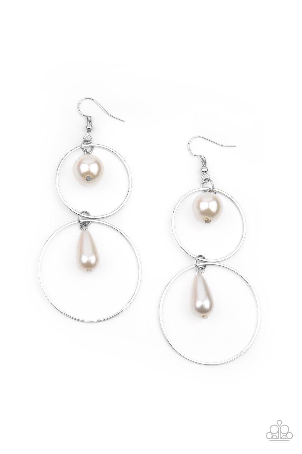 Paparazzi ​Cultured in Couture White Earrings