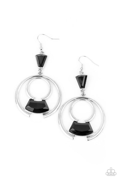 Deco Dancing Black Earrings