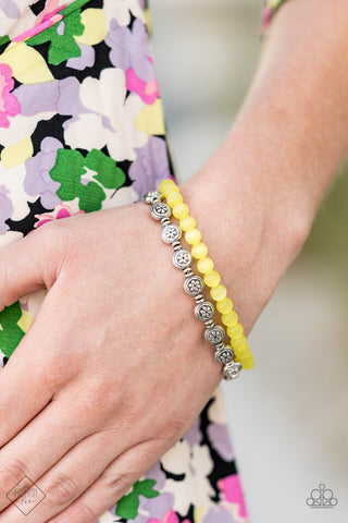 Dewy Dandelions Yellow Bracelets - Glimpses of Malibu August 2020