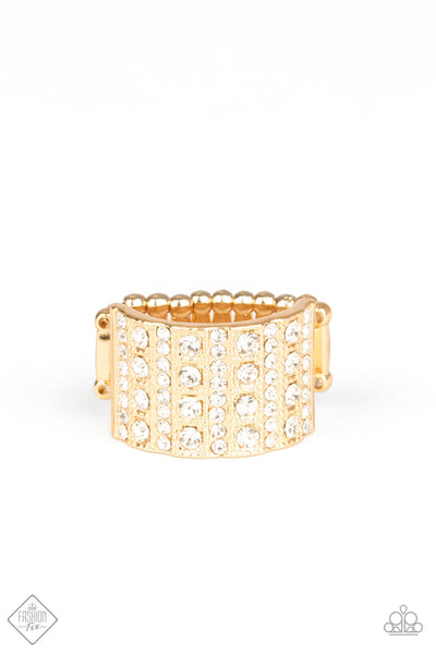 Diamond Drama Gold Rings - June 2020 Magnificent Musings Fashion Fix