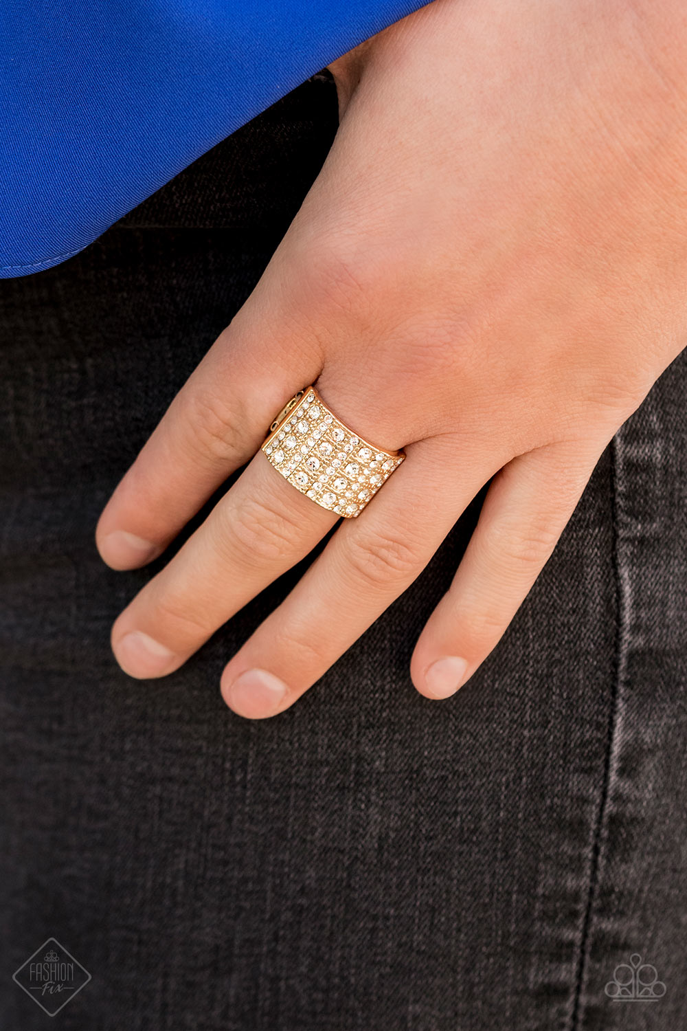 Diamond Drama Gold Rings - June 2020 Magnificent Musings Fashion Fix