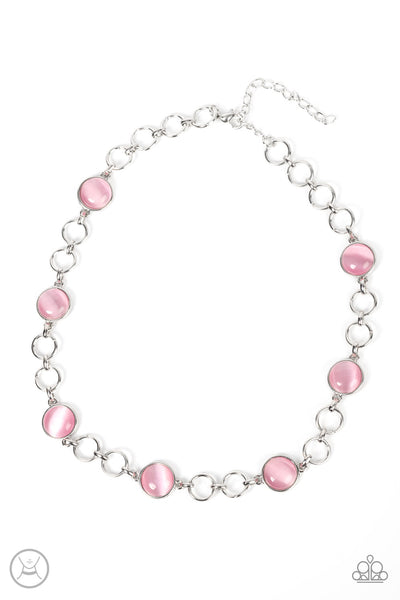Dreamy Distractions Pink Necklace