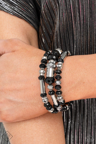 Dynamic Dazzle Black Bracelet - January 2022 Magnificent Musings Fashion Fix