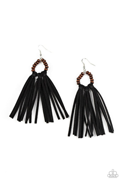 Easy To PerSUEDE Black Earrings - Nothin' But Jewelry by Mz. Netta