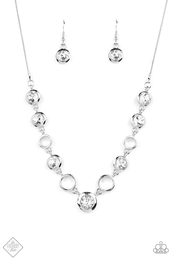 Paparazzi INITIALLY Yours - N - White Necklace – A Finishing Touch Jewelry