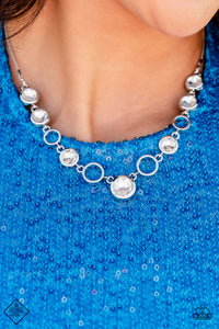 Elegantly Elite White Necklace - November 2022 Fiercely 5th Avenue