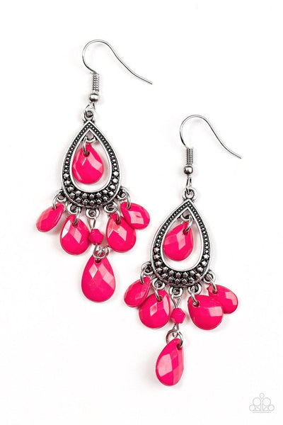 Enjoy The Wild Things Pink Earrings - Nothin' But Jewelry by Mz. Netta