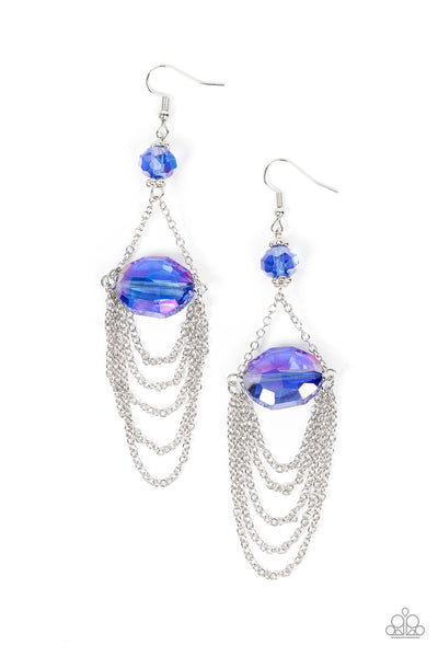 Ethereally Extravagant Blue Earrings