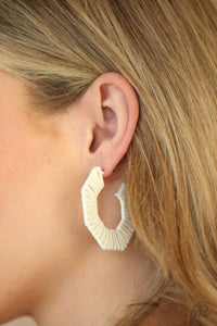 Paparazzi Fabulously Fiesta White Earrings