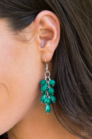 Fabulously Flamenco Green Earrings - September 2018 Glimpses of Malibu Fashion Fix