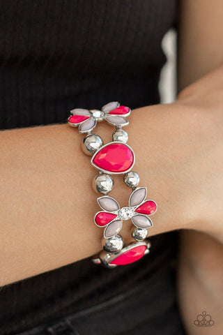 Paparazzi Accessories Fabulously Flourishing Pink Bracelet