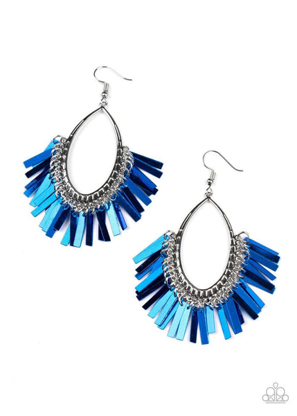 Fine-Tuned Machine Blue Earrings - Nothin' But Jewelry by Mz. Netta
