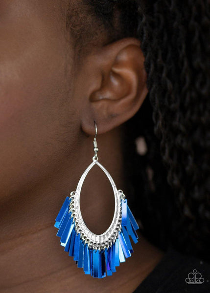 Fine-Tuned Machine Blue Earrings - Nothin' But Jewelry by Mz. Netta