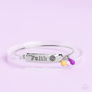 Flirting with Faith Purple Bracelet