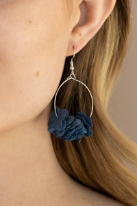 Paparazzi Flirty Florets Blue Earrings