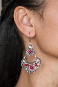 Garden State Glow Red Earriings - Nothin' But Jewelry by Mz. Netta
