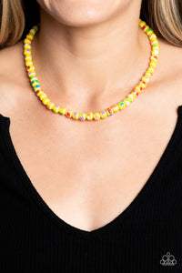 Gobstopper Glamour Yellow Necklace