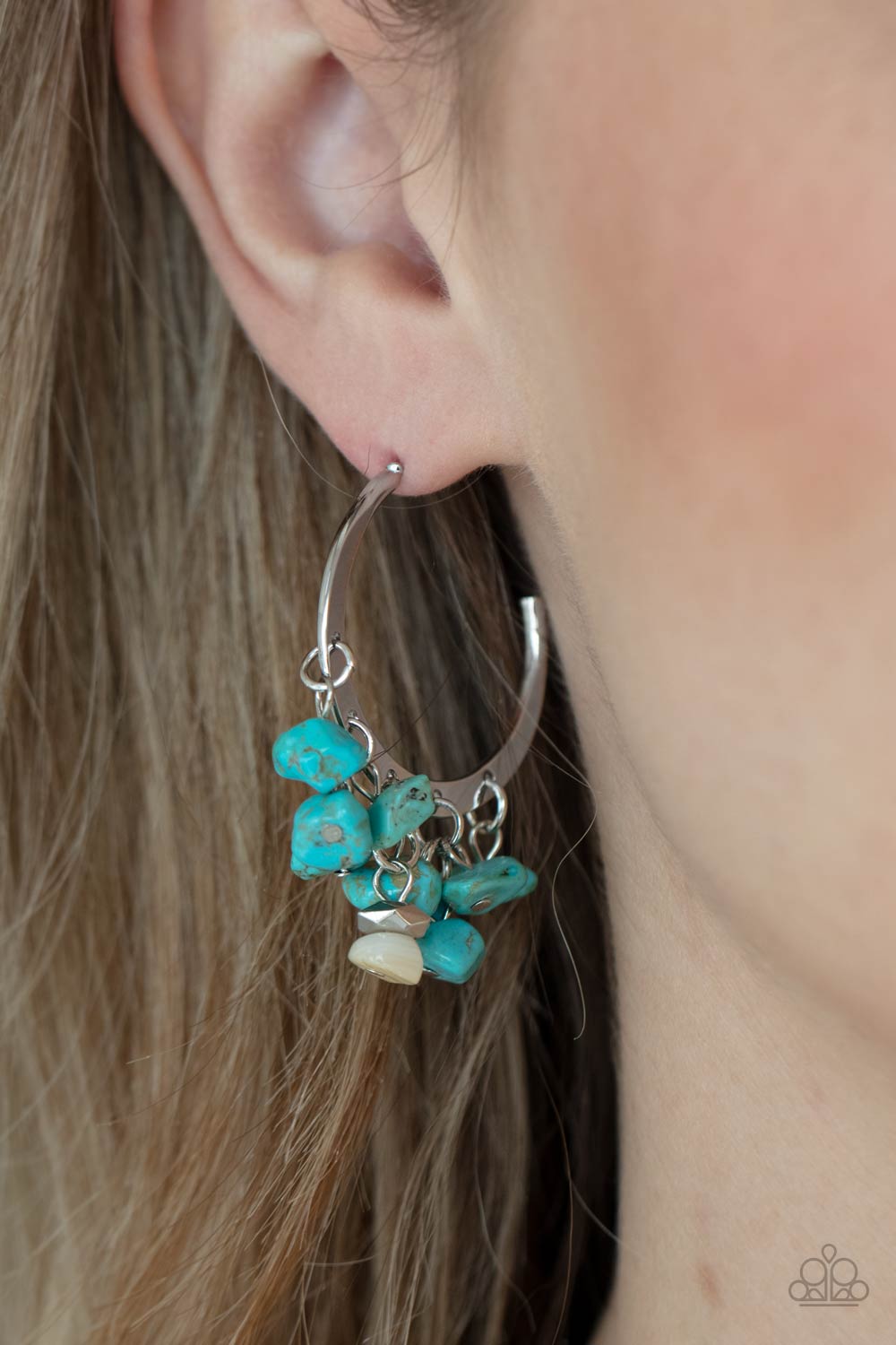 Gorgeously Grounding Blue Earrings