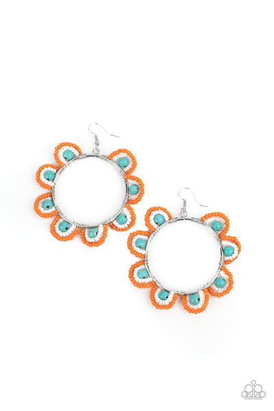 Groovy Gardens Blue Earrings