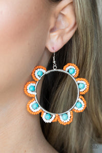 Groovy Gardens Blue Earrings