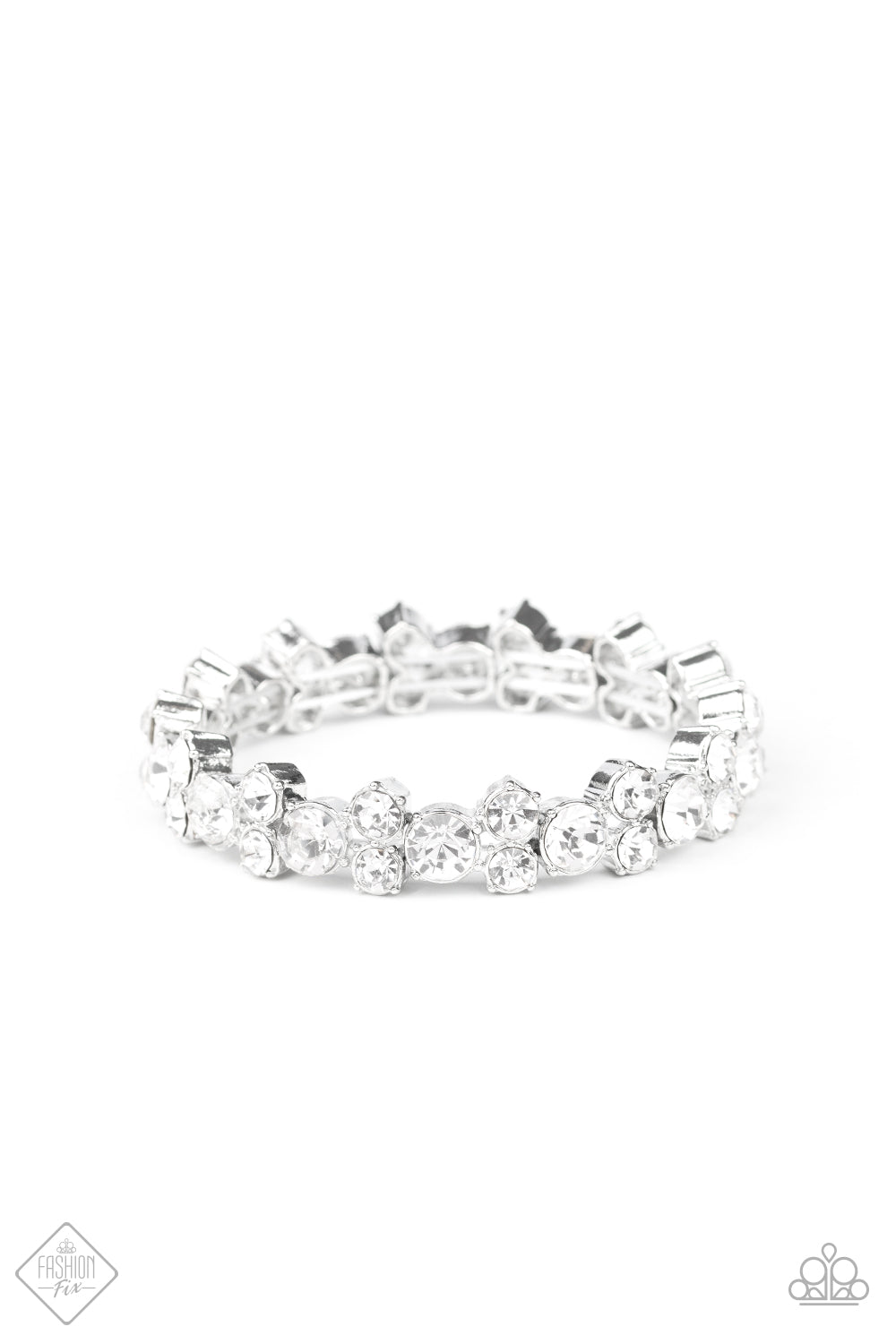 Here Comes The BRIBE White Bracelet - February 2020 Fiercely 5th Avenue Fashion Fix