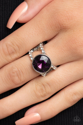 High Roller Sparkle Purple Ring