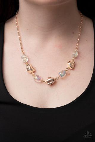 Inspirational Iridescence Rose Gold Necklace