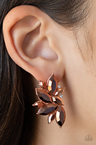 Instant Iridescence Copper Earrings