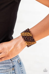 Island Expression Brown Bracelet - Nothin' But Jewelry by Mz. Netta